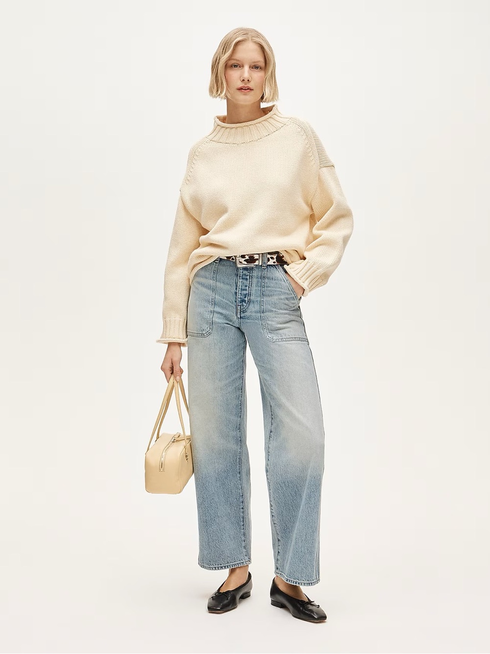 J. Crew Everyday wide-leg ankle jean in rigid 28 NWT
